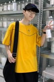 短袖宽松ins潮流百搭潮牌港风时尚装夏季t恤衣服夏装A161-B08-P30，男装T恤，电商A161