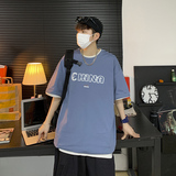 男短袖t恤潮牌潮流ins夏季新款半截袖印花上衣服A161-T20-P25，男装T恤，电商A161