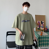 夏季短袖t恤男潮牌宽松ins半袖上衣bf港风潮流A161-T88081-特P20，男装T恤，电商A161