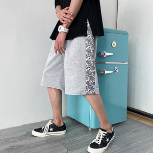 潮牌七分休闲工装短裤男韩版ins潮流运动宽松夏季A161-D0643-P40图片