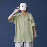 印花短袖t恤男潮牌夏季潮流百搭子宽松衣服2021新款A161-T01，男装T恤，电商A161