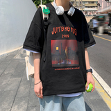 长袖t恤男ins潮牌男短袖宽松衣服韩版潮流帅气春夏季A161-T41-P25，男装T恤，电商A161