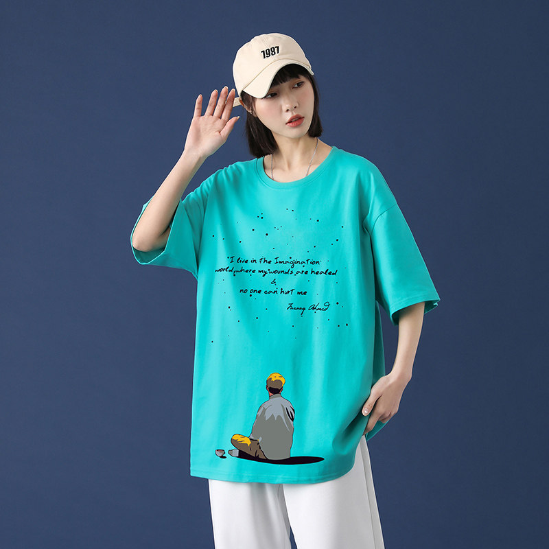 短袖T恤男休闲套装潮流宽松帅气夏季衣服A161-T08,男装T恤,电商A161
