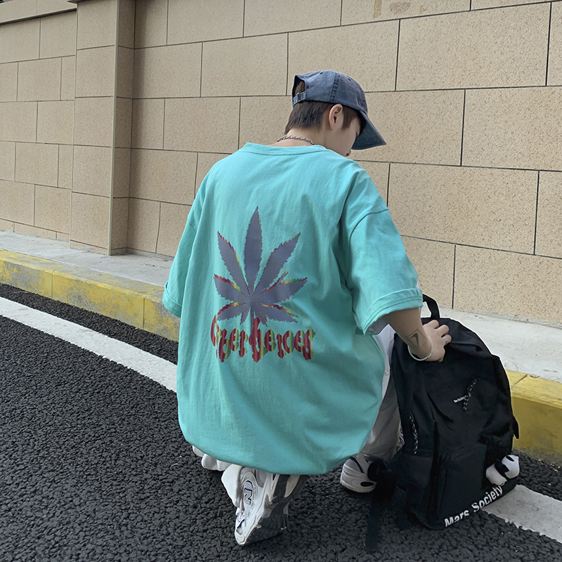 网红t恤男ins超火夏季港风短袖潮牌韩版潮流百搭A161-T11-P25，男装T恤，电商A161