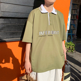 夏季新款短袖T恤潮流潮牌翻领polo衫男修身休闲上衣A161，男装Polo衫，电商A161