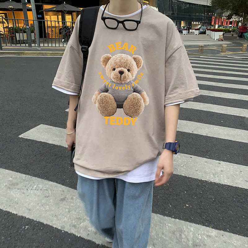 2021短袖t恤男潮牌体恤半袖韩版夏季上衣服宽松潮流A161-T03-P25,男装T恤,电商A161