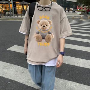 2021短袖t恤男潮牌体恤半袖韩版夏季上衣服宽松潮流A161-T03-P25图片