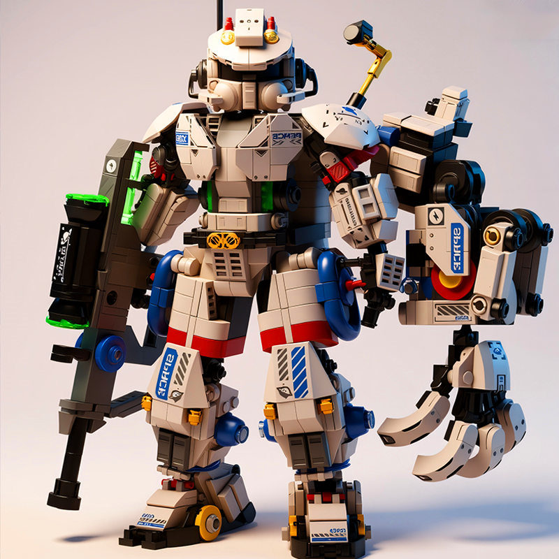 2025新款星际宇航员机甲积木