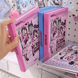 原创韩系ins风甜酷少女爱的宣言B6精装本 全彩内页手账日记笔记本