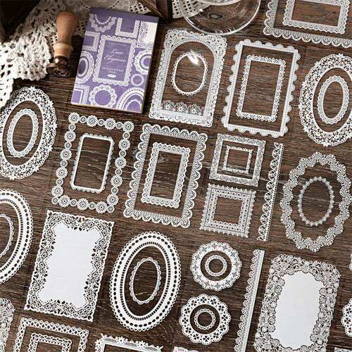 糖诗蕾丝博物馆PET贴纸本