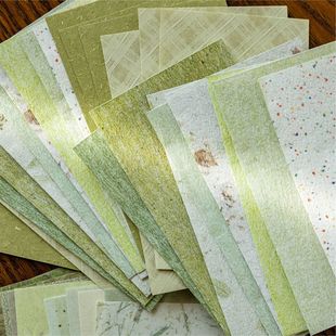 纸间温柔特种纸素材纸无粘性简约复古ins文艺痛包可撕手帐diy便签