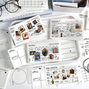 Hisome快乐记录仪便签本80张清单人生月记录周计划韩系手帐本留言