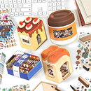 今日营业中第五弹3d造景小屋贴纸女微缩收纳场景手账diy贴画玩具