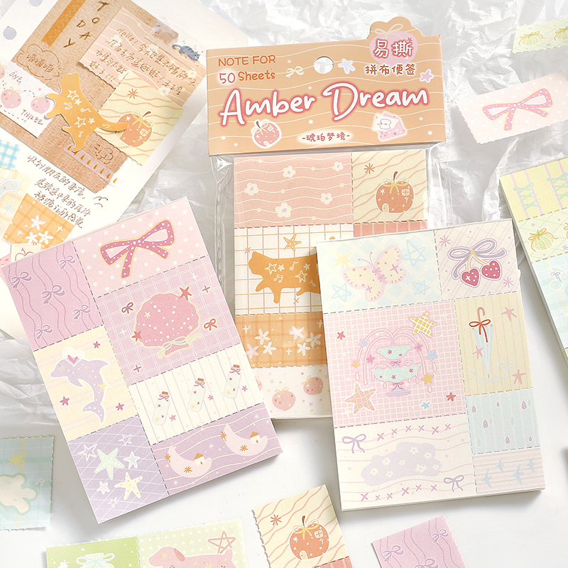 NOTEFOR梦幻小镇拼布便签