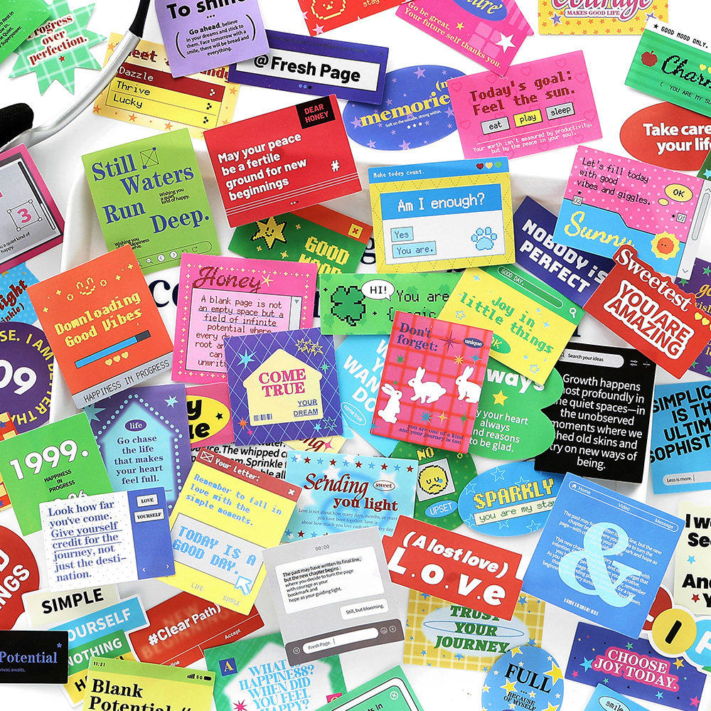 彩虹字素系列不干胶贴纸包韩系ins风流行精致多功能diy装饰素材贴,文具电教/文化用品/商务用品,贴纸/立体贴纸,淘宝优惠券,粉丝福利购,淘宝优惠卷