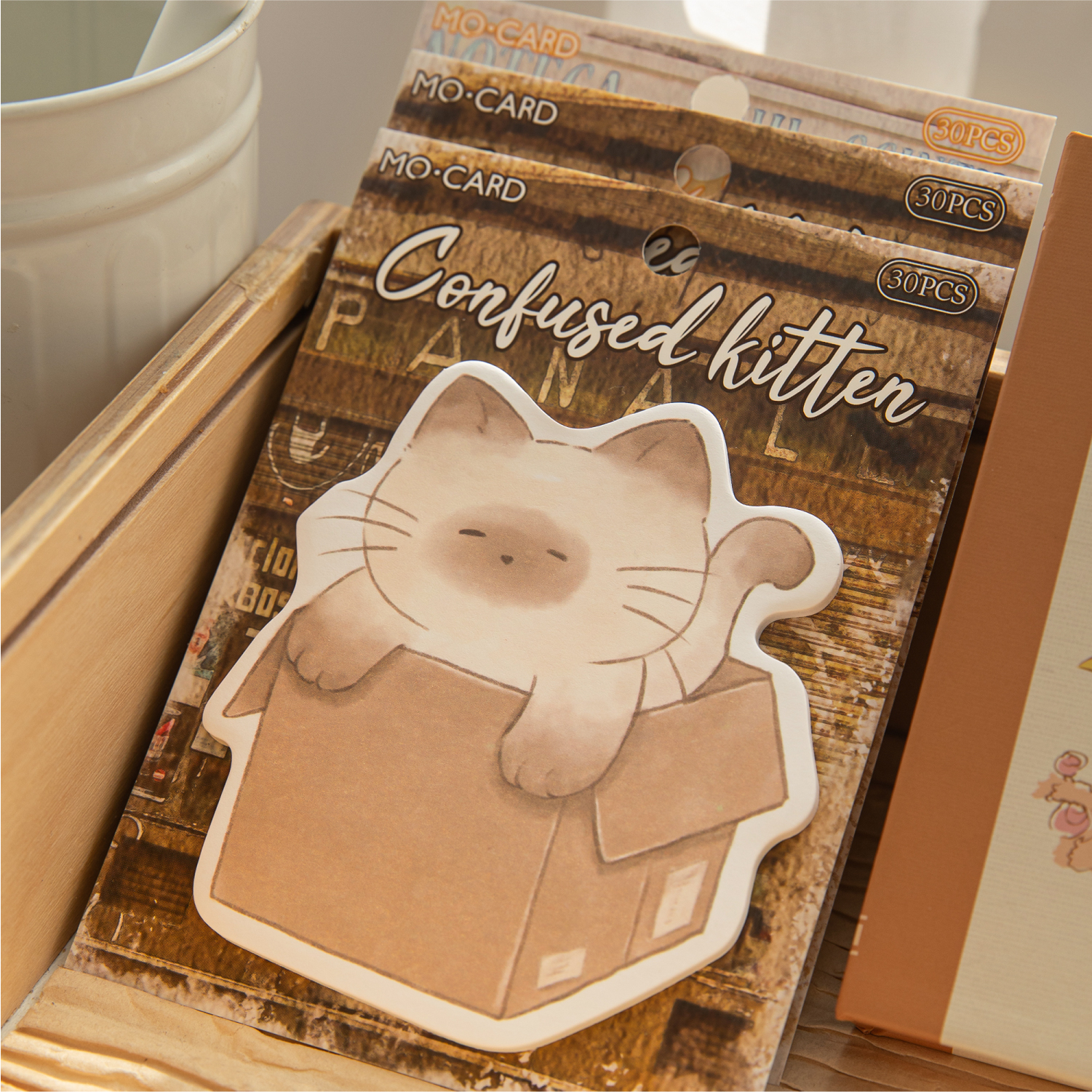 可爱打包中便利贴N次贴ins风韩系萌宠动物包裹造型手帐素材便签纸