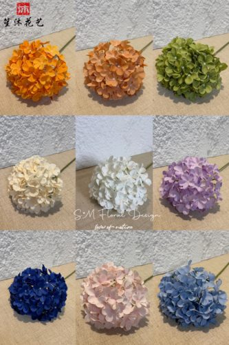 婚庆仿真绣球花婚礼堂布置装饰花路引插花跨境假花绢花