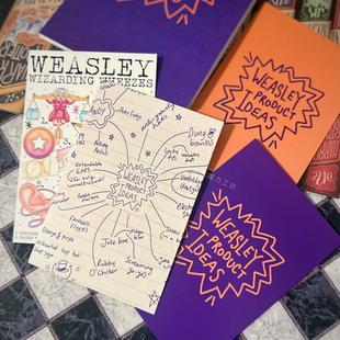 【可预定】韦斯莱把戏坊鬼点子 软面抄笔记本子 明信片 同人周边