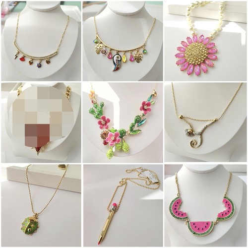 纯原保真少数余量孤品BJ新款logo滴油珐琅镶钻简约气质高级项链女