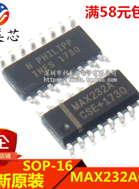 MAX232ACSE MAX232ACSE+T MAX232A RS232接口IC SOP16 全新原装