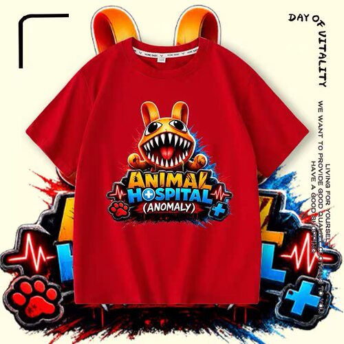 Animal Hospital Anomaly动物医院异常男童短袖T恤夏季儿童款上衣