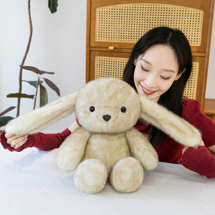治愈丢丢兔毛绒玩具女生办公解压抱枕垂耳兔儿童玩偶朋友生日礼物