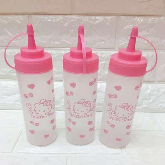hello Kitty 凯蒂猫 沙拉壶 油壶 防漏挤酱瓶 沙拉瓶 调料瓶|ruв категории кухня/посуда, кухонный Гаджет/кухня хранения, тарного хранения/кухня хранения посуды, приправы бутылки - от Buy2taobao.com для оказания профессиональной услуги покупки агента Taobao
