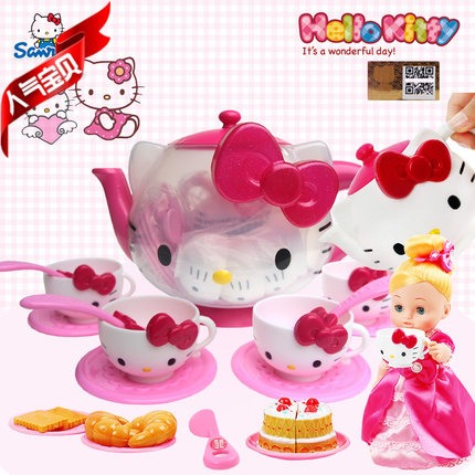 星月helloKitty茶杯下午茶凯蒂猫茶壶茶具套装儿童过家家女孩玩具