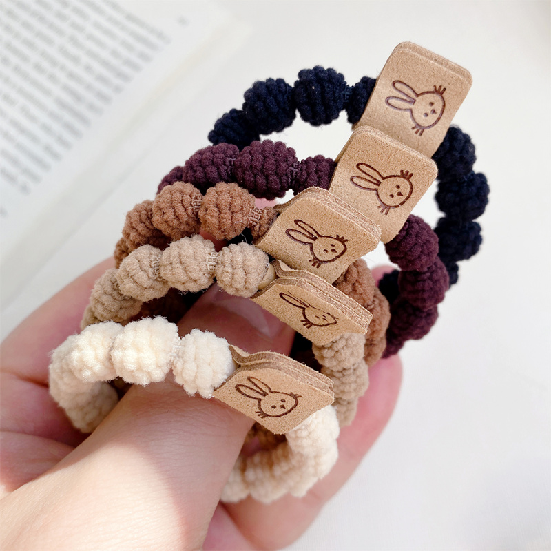 扎头绳女高弹力耐用橡皮筋简约发绳2022年新款毛绒发圈绑头发皮套