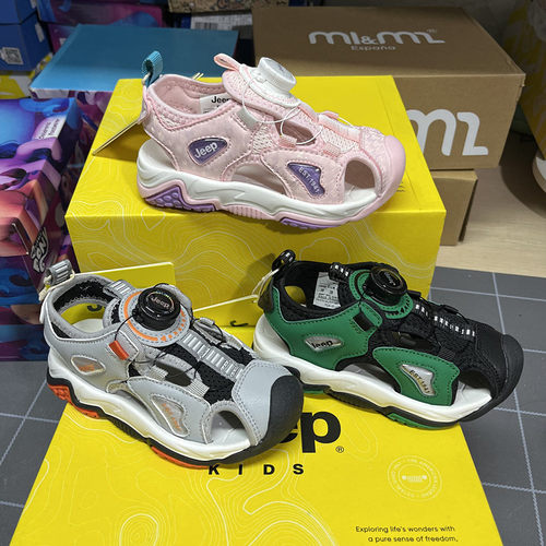 撤柜夏季包头运动男女童凉鞋