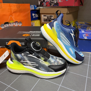 撤柜儿童单网运动鞋夏季男女童轻便软底防滑透气旋转纽扣跑步鞋