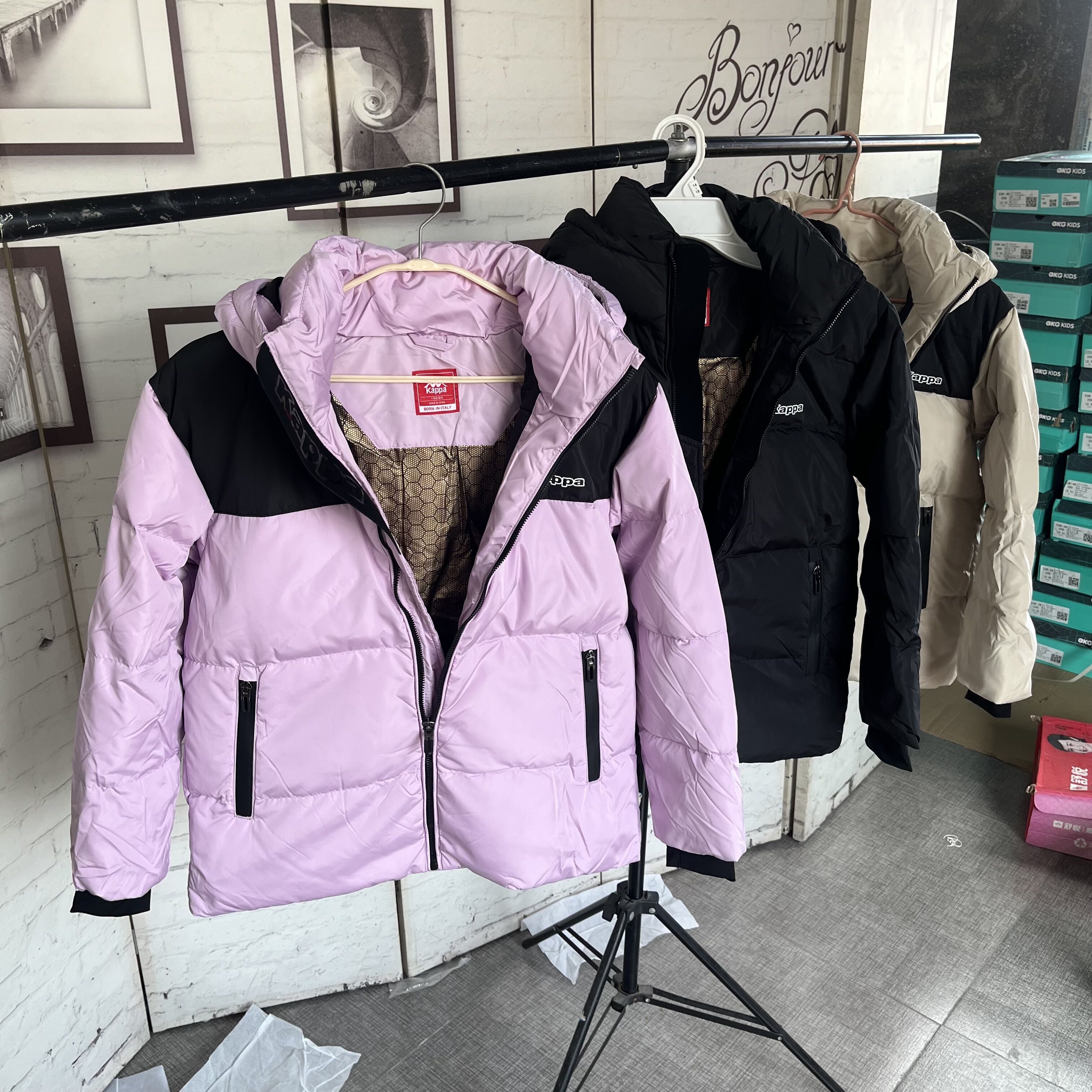 撤柜儿童加厚保暖白鸭绒羽绒服