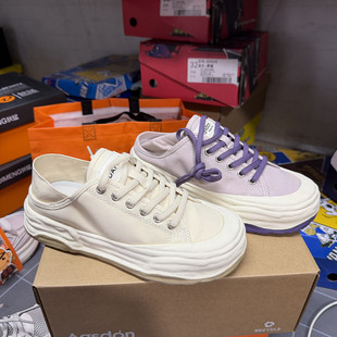 撤柜一脚蹬帆布鞋春季女板鞋懒人半托休闲厚底百搭女鞋爆款单鞋