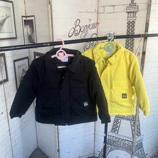 撤柜儿童运动棉服夹克翻领秋冬加厚保暖防风棉袄棉衣时尚外套