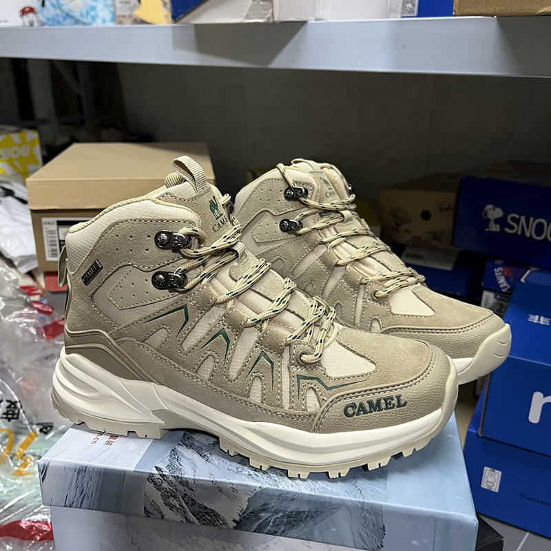 撤柜女士高帮防水户外徒步鞋