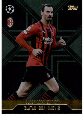 Topps2024-25欧战欧冠追加版Extra黑边特卡BLA9伊布Ibrahimovic