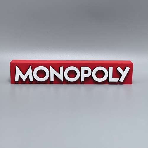 大富翁MONOPOLY字体logo立牌摆件