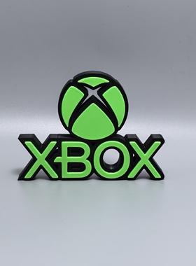 XBOX标志立牌游戏机LOGO招牌3D打印创意模型高颜值潮玩装饰摆件