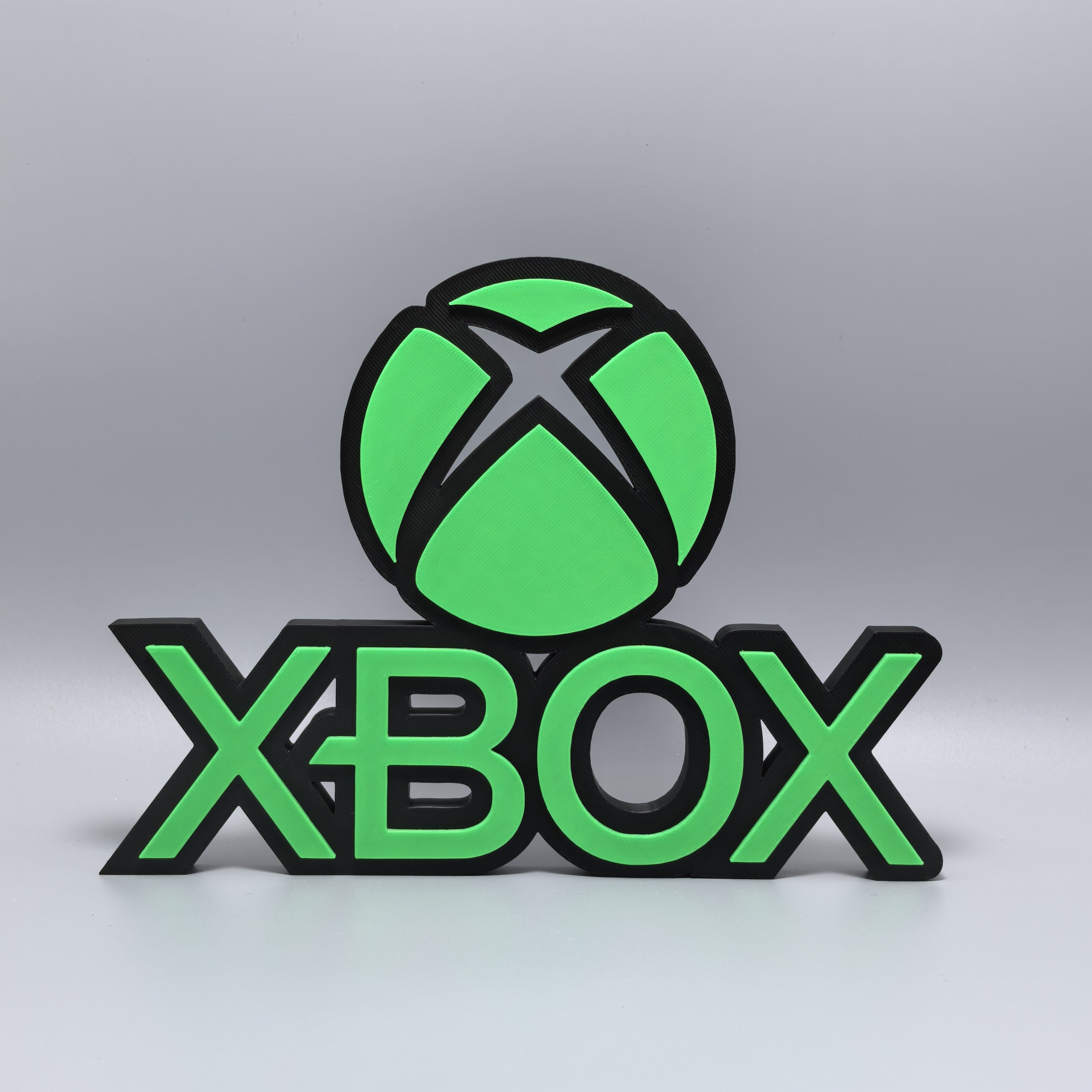 XBOX标志立牌游戏机LOGO招牌3D打印创意模型高颜值潮玩装饰摆件