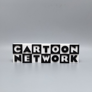 CartoonNetwork标志立牌美国卡通电视logo周边摆件3D打印创意模型