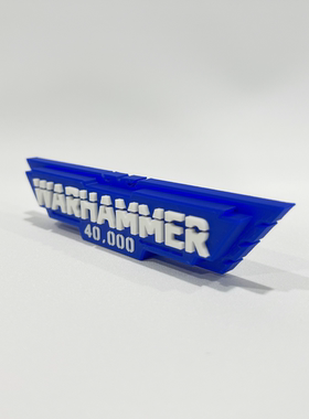 全面战争战锤标志立牌游戏周边模型招牌3D打印logo摆件WARHAMMER