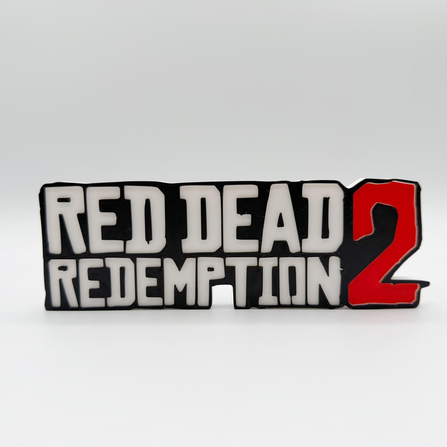 荒野大镖客标志立牌摆件RDR游戏logo招牌3D打印创意模型桌面装饰