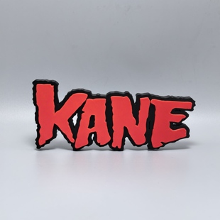 凯恩KANE标志立牌WWE摔跤明星周边logo摆件立体字3D打印创意模型