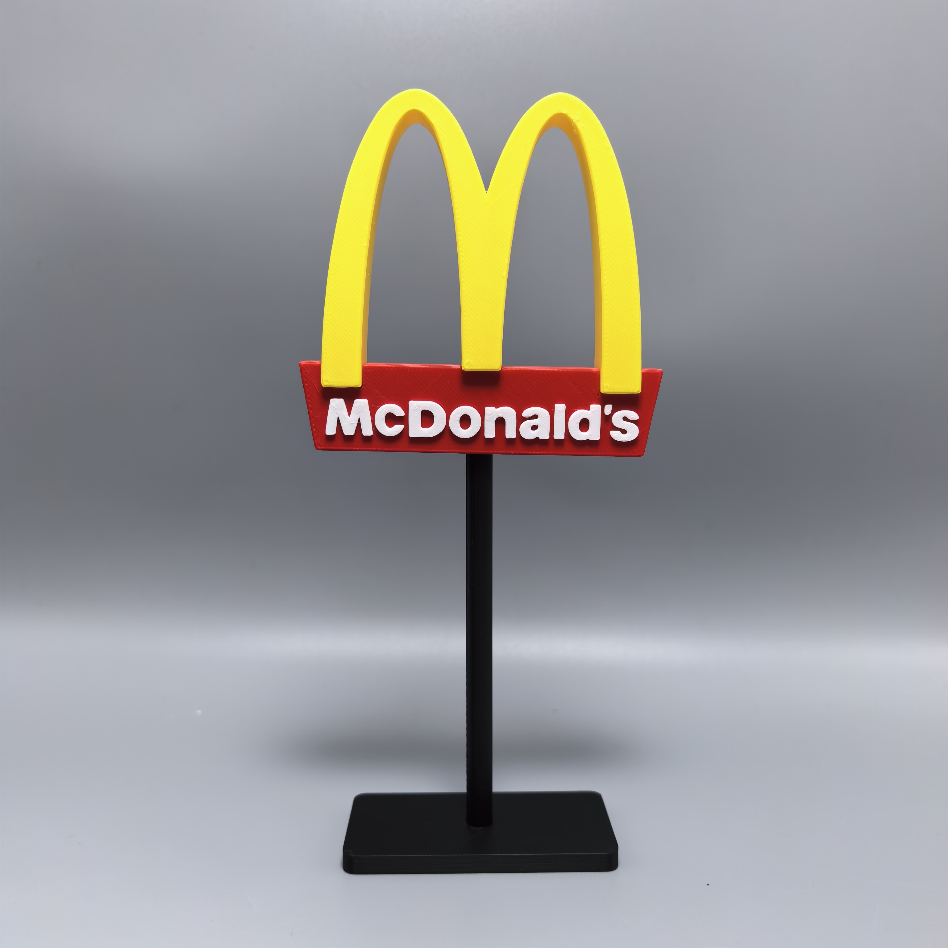 麦当劳标志立牌摆件3D打印