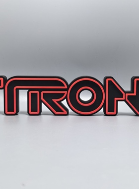 波场TRON标志立牌摆件logo招牌子3D打印创意字模型墙桌面布置装饰