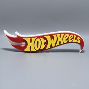 风火轮hot 饰摆件 wheels标志立牌车模招牌3D打印创意模型高颜值装