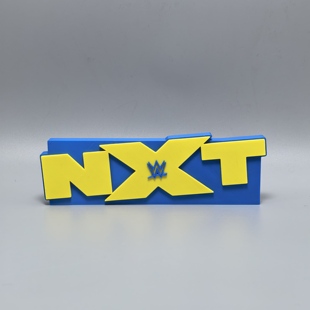 NXT标志立牌WWE周边3D打印创意模型logo高颜值装饰摆件磁吸冰箱贴