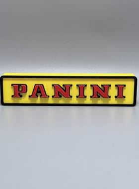 帕尼尼标志立牌三明治logo摆件招牌3D打印创意模型高颜值桌面装饰