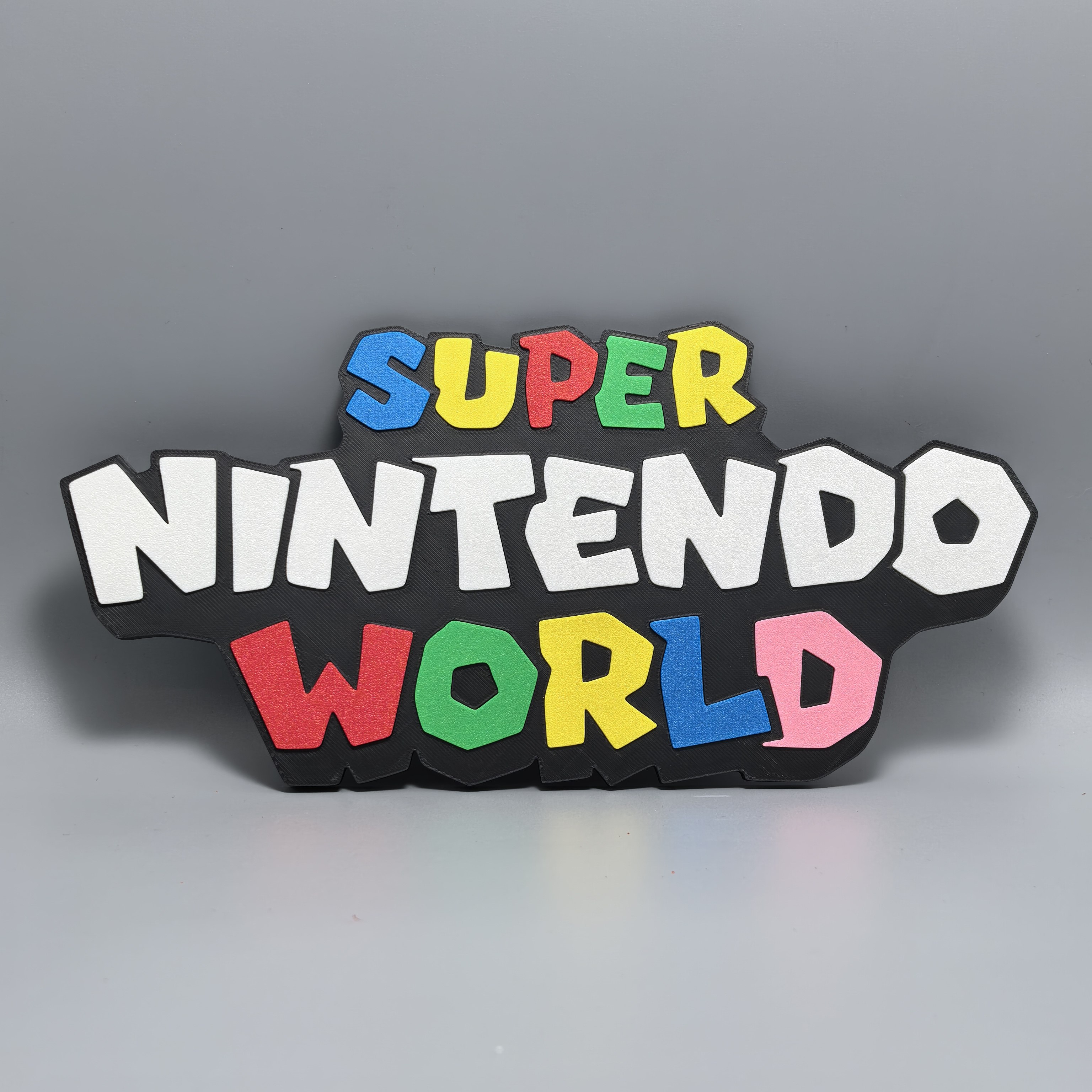 超级任天堂世界标志立牌游戏周边高颜值装饰摆件3D打印创意模型