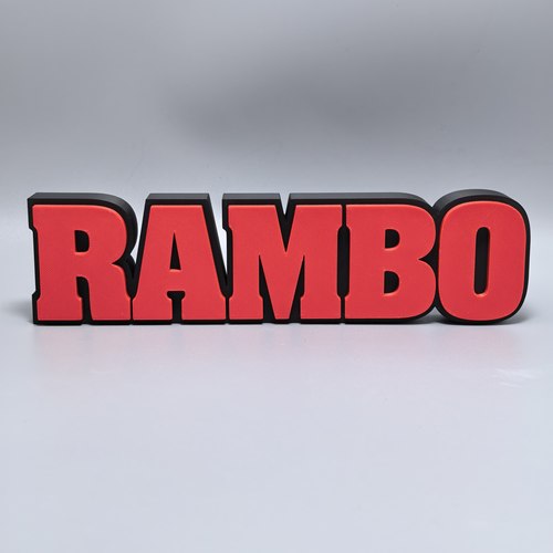 兰博logo立牌3D打印创意模型